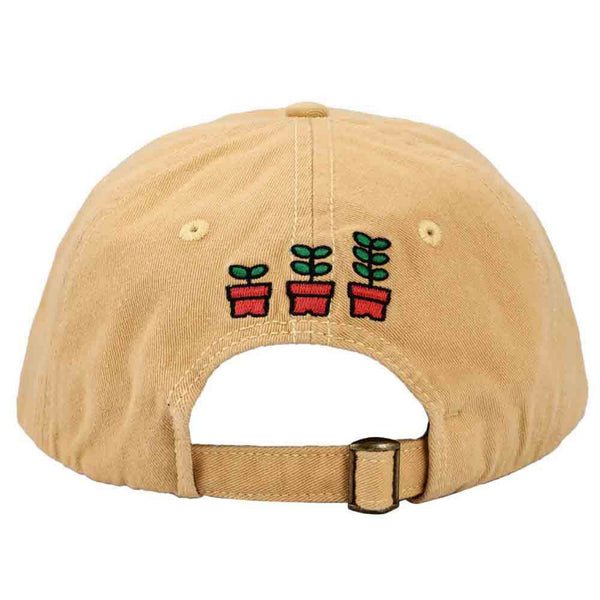 Trendy Apparel Shop Little Kitty Cat Embroidered Dad Hat - Khaki Unstructured Cotton Cap, One Size