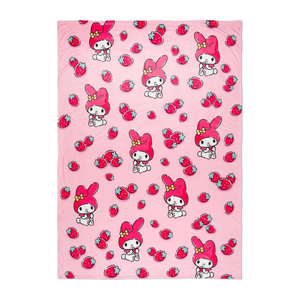 My Melody Throw Blanket (Strawberry Fields) Home Goods Franco Manufacturing Co Inc