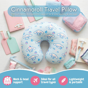 Cinnamoroll Travel Neck Pillow (Cloud Snuggles) Travel Franco Manufacturing Co Inc