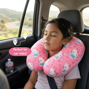 Hello Kitty Travel Neck Pillow (Bows & Hearts) Travel Franco Manufacturing Co Inc