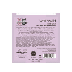 My Melody & Kuromi x Wet n Wild Face Quad (Kuromi) Beauty MARKWINS