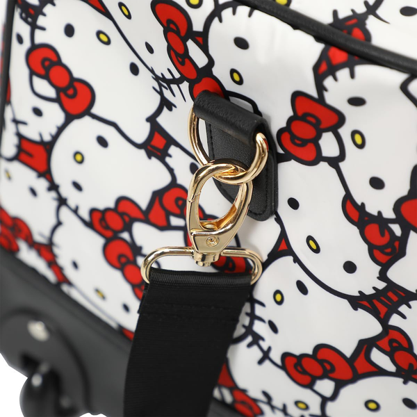 Hello Kitty All Over Print Rolling Duffle Bag