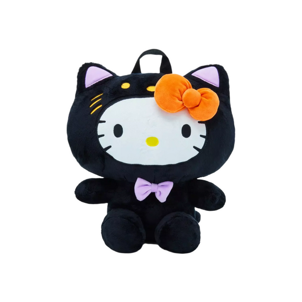 Hello Kitty Halloween Black Cat Plush Backpack Hello Kitty Halloween Black Cat Plush Backpack
