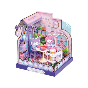 My Melody & Kuromi Tea Party DIY Miniature House Kit Toys&Games HANDS CRAFT