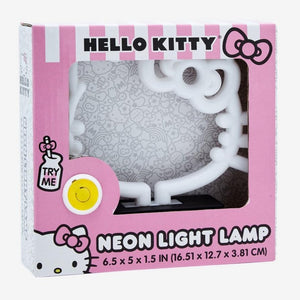 Hello Kitty Silhouette Neon Light Lamp Home Goods Silver Buffalo LLC