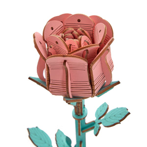 Hello Kitty Pink Rose 3D Wooden Puzzle Toys&Games HANDS CRAFT