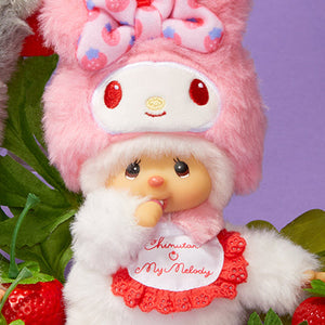 My Melody x Monchhichi Plush Mascot Keychain (Chimutan)