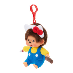 Hello Kitty x Monchhichi Plush Mascot Clip (Monchhichi) Plush Aliquantum International Inc