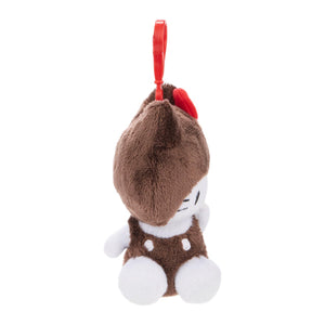 Hello Kitty x Monchhichi Plush Mascot Clip (Hello Kitty) Plush Aliquantum International Inc