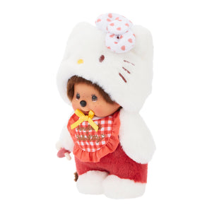 Hello Kitty x Monchhichi 8" Gingham Plush (Monchhichi) Plush Aliquantum International Inc
