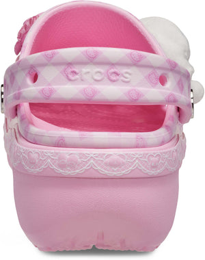 Hello Kitty and Friends x Crocs Adult Pink Gingham Classic Platform Clog Shoes Crocs