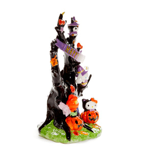 Hello Kitty and Friends Halloween Tree Ceramic Candle House Home Goods Blue Sky