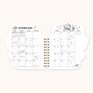 Hello Kitty x Studio Oh! 2026 Playful Pink Die-Cut Weekly Planner Stationery Studio Oh!