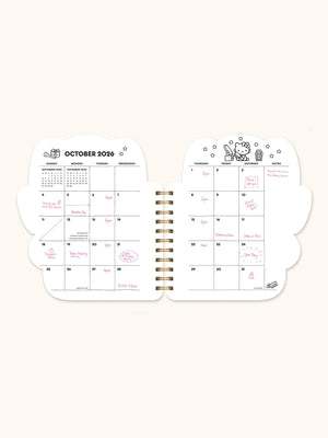 Hello Kitty x Studio Oh! 2026 Playful Pink Die-Cut Weekly Planner