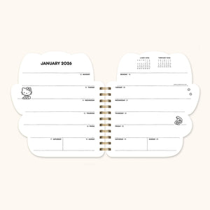Hello Kitty x Studio Oh! 2026 Playful Pink Die-Cut Weekly Planner Stationery Studio Oh!