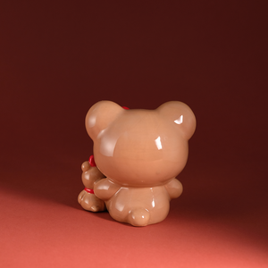 Hello Kitty & Teddy Bear Love Ceramic Figurine Home Goods Blue Sky