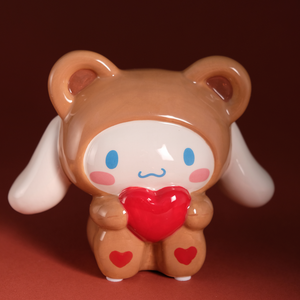 Cinnamoroll & Teddy Bear Love Ceramic Figurine Home Goods Blue Sky