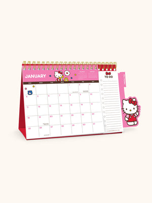 Hello Kitty x Studio Oh! 2026 Standing Desk Easel Calendar with Pen Holder