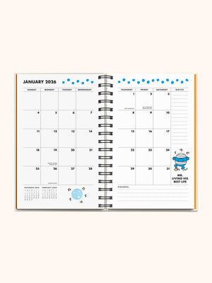 Mr. Positive x Studio Oh! 2026 Thinking Chenille Patch Planner Stationery Studio Oh!