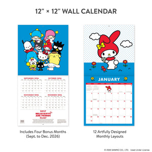 Hello Kitty and Friends 2027 Retro Wall Calendar