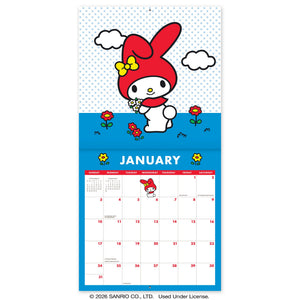 Hello Kitty and Friends 2027 Retro Wall Calendar