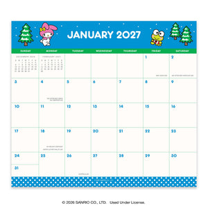 Hello Kitty and Friends 2027 Retro Magnetic Monthly Pad