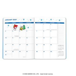 Hello Kitty and Friends 2027 Retro Just Right Monthly Planner & Bookmark