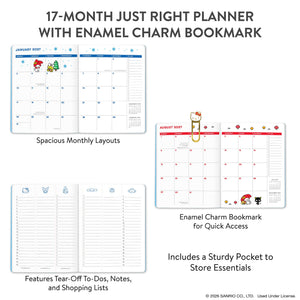 Hello Kitty and Friends 2027 Retro Just Right Monthly Planner & Bookmark