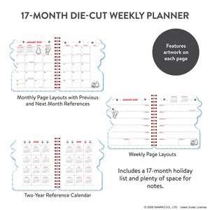 Hello Kitty and Friends 2027 Retro Die-Cut Weekly Planner