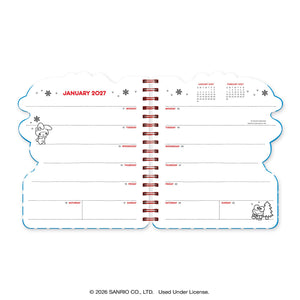 Hello Kitty and Friends 2027 Retro Die-Cut Weekly Planner