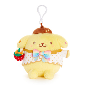 Pompompurin Plush Mascot Clip (Strawberry Rainbow Series) Plush NAKAJIMA CORPORATION