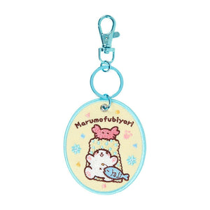Marumofubiyori Mascot Badge Keychain (Sanrio Character Award Series) Accessory Japan Original