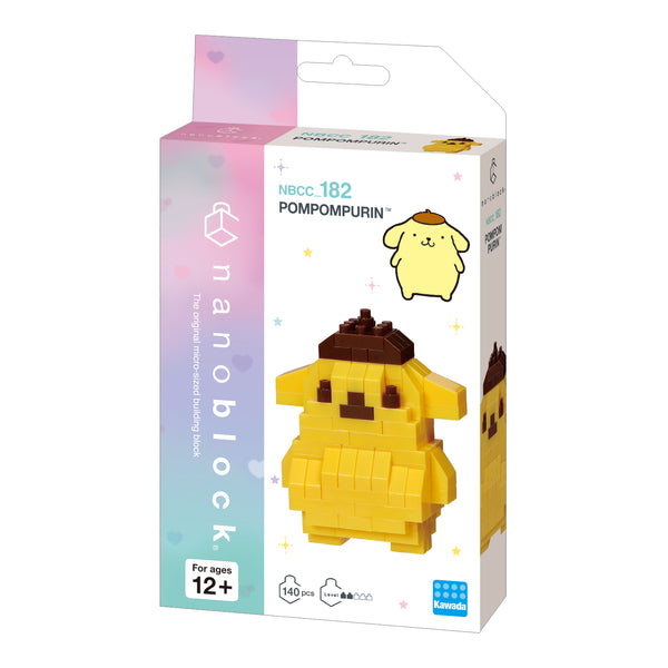 Nanoblock Sanrio Pompompurin – Niedliche Mini-Figur Zum Selberbauen (80 Teile)