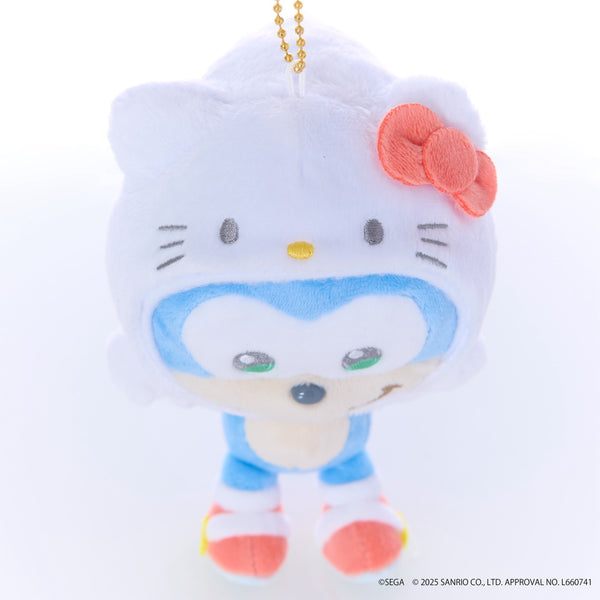 SONIC & FRIENDS x Hello Kitty and Friends Plush Mascot Keychain (Sonic