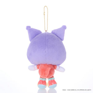 SONIC & FRIENDS x Hello Kitty and Friends Plush Mascot Keychain (Knuckles x Kuromi) Accessory Sega Fave Corporation