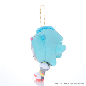 SONIC & FRIENDS x Hello Kitty and Friends Plush Mascot Keychain (Shadow x Hangyodon) Accessory Sega Fave Corporation