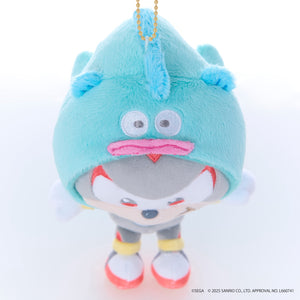 SONIC & FRIENDS x Hello Kitty and Friends Plush Mascot Keychain (Shadow x Hangyodon) Accessory Sega Fave Corporation