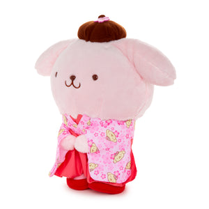 Pompompurin 10” Pink Standing Plush (Spring Kimono Series) Plush NAKAJIMA CORPORATION
