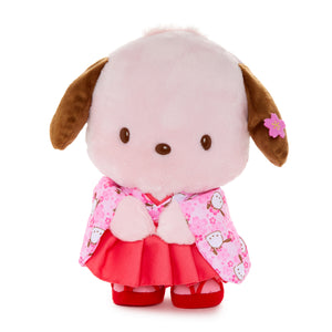 Pochacco 10” Pink Standing Plush (Spring Kimono Series) Plush NAKAJIMA CORPORATION