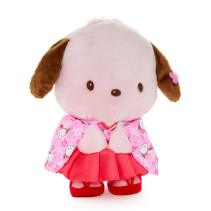 Pochacco 10” Pink Standing Plush (Spring Kimono Series) Plush NAKAJIMA CORPORATION