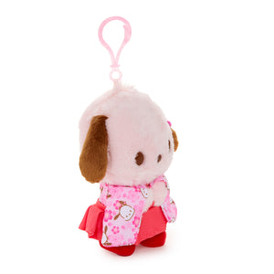 Pochacco Plush Mascot Clip (Spring Kimono Series) Accessory NAKAJIMA CORPORATION