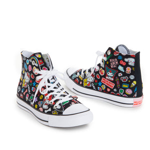Converse x Hello Kitty and Friends Chuck Taylor All Star Hi-Top Sneaker (Adult - Black) Shoes CONVERSE