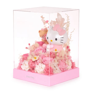 Hello Kitty Preserved Flower XL Figurine (Heartbeat - Heartfelt Gift Series) Home Goods Mascot Fun Inc