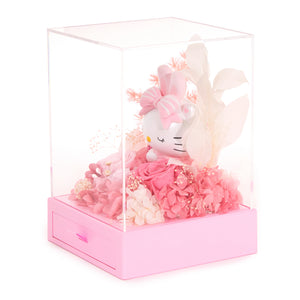 Hello Kitty Preserved Flower L Figurine (Sweet Encounter - Heartfelt Gift Series) Home Goods Mascot Fun Inc