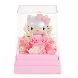 Hello Kitty Preserved Flower M Figurine (Pink Melody - Heartfelt Gift Series) Home Goods Mascot Fun Inc