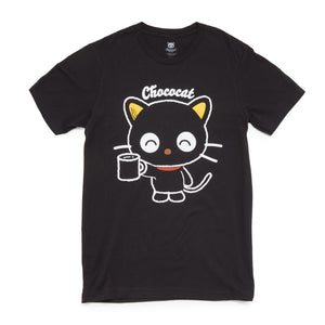 Chococat Adult Mug Tee (Black) Apparel Mad Engine Global LLC