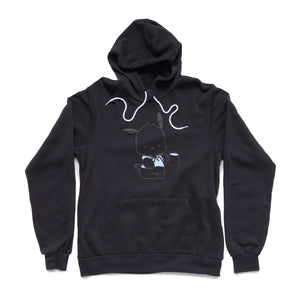 Pochacco Adult Big Mug Hoodie (Charcoal) Apparel Mad Engine Global LLC