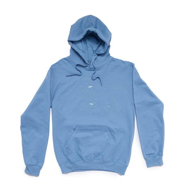 Lovelymocha & Cinnamoroll Adult Mugs Hoodie (Light Blue)
