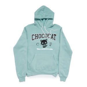Chococat Adult Take A Moment To Relax Hoodie (Light Green) Apparel Mad Engine Global LLC