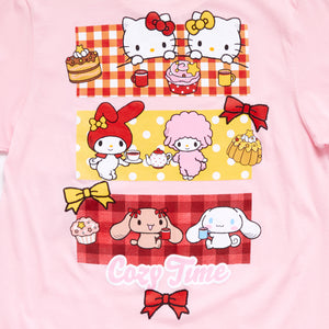 My Melody Adult Cozy Time Tee (Pink) Apparel Mad Engine Global LLC